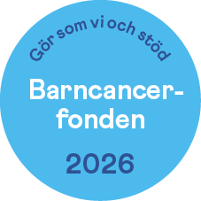 Vi stödjer Barncancerfonden